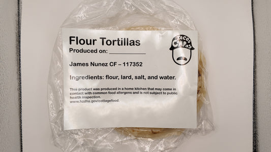 Fresh Handmade Flour Tortillas – 12 Count